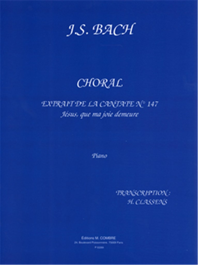 Choral Jésus que ma joie demeure extr. Cantate 147